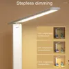 Tafellampen USB Touch LED-bureaulamp met drie versnellingen diming opvouwbare DC 5V oogbescherming Slaapkamer bedachtige nacht leesverlichting