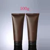 100g X 50 Empty Brown Soft Tube For Cosmetic Packaging Plastic Bottle 100ML Lotion CreamSkin Care Cream squeeze Containers Tube