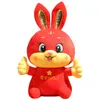 Китайский стиль Tang Suit кролик плюшевый мягкий костюм Lucky Fortune Bunny Fucked Tancot Doll Toys for Kids Рождественский новый год подарок