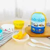 Lanches Boxes Cute desenho animado japon￪s Double Camada Casal Lunch Box