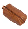 Toatetry Bag Hanging Kit Men vattenbeständig PU läder rakväska med stor kapacitet för rese DOM-114JA074