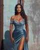 2023 élégantes épaules dénudées robes de bal une ligne dos nu sexy cristal fendu côté haute sexy robes de soirée BC10944 GB1202x3230H