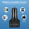 6 USB-Autoladegerät 75 W Schnelllade-Telefonadapter im Auto 15 A für iPhone 13 12 Pro Auto-Schnellladung