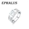 Br￶llopsringar Ephalus 2022 Par L￶fte Bridal Ring 925 Sterling Silver High Quality Original Jewelry Men Women