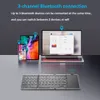 Vikbar Bluetooth -tangentbord laddningsbar b￤rbar mini USB tr￥dl￶st tangentbord med pekplattmus f￶r Android PC -surfplatta 3 -enhetssynkronisering