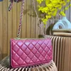 Clássico Cartão de Moda Holde Bolsa de Ombro Designer Mulheres Correntes Bolsa Genuína Couro Mensageiro Carteiras Crossbody Bolsa S Designers Bolsas