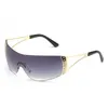 One Place Fashion Okulasy Unisex gogle w stylu łuku soczewki sportowe okulary przeciwsłoneczne