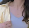 Collana squisita di lusso Collana di fascia alta Collana a ciondolo a ciondolo 18K Accessori per il fascino a catena lunghi oro.