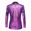 Men's Suits Blazers Shiny Sequin Glitter Embellished Jacket Nightclub Wedding Party Suit Stage Singers Clothes 221201