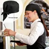 Bakware gereedschap hoed chef hatscapscrub caps mannen koken beanie kitchenpirate werk restaurant service heren haarschedels blackuniform catering catering