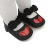 Premiers marcheurs été PU cuir Bowknot né bébé chaussures enfant en bas âge filles à semelles souples antidérapantes décalées avant chaussures pour enfants mignon Prin