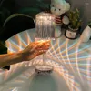 Kaarsenhouders kristallen tafellamp oplaadbaar bureaubladlicht met voor aanraakschakelaar Nachtlichten Home Wedding Romantische dinertafels Acryl