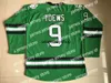 Hockey Jerseys North Dakota Fighting Sioux College 7 TJ Oshie 9 Jonathan Toews 11 Zach Parise Blank Green White