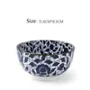 Bowls 6 Inch Blue And White Porcelain Tableware Japanese Ceramic Ramen Soup Bowl Household Rice Mixing Container Dinnerware