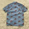 T-shirt da uomo Blu WACKO MARIA Camicia Uomo Donna Tiger Stampa completa Hawaii WACKO MARIA T-shirt Top Tees T221202