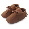 First Walkers Baby Shoes Boys Moccasins Classic Lace-up Soft Sole Sport Sneakers Infant Tassel Walker Toddler Booties Girls
