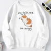 Erkek Hoodies Tişörtü No Talk Me Im Angy Hoodie Anime Kazak Kore Stili Trapstar Crewneck İlkbahar Sonbahar Kazak Erkekler Jumper 221.202