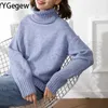 Damestruien Yygegew Winter Casual chic kasjmier oversized dikke pullovers vrouwen losse pullover vrouwelijke lange mouw 221201