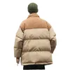 Men's Down Parkas Stitching Corduroy Standup Collar Winter Coat Japanese Retro Tooling Bread Clothing Plus Size Thickened Warm Jacket Men 221201