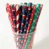 Disposable Drinking Straws Christmas Party Degradable Environmental Friendly Paper Straw