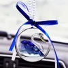 Interi￶rdekorationer bilkristall h￤ngen kreativa svan damprydnader bakspegel spegel prydnad h￤nger 2022