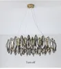 Modern Ash Crystal Chandeliers Luxury LED Transparent Chandelier vardagsrum matsal sovrum k￶k och kandelie ljusl￶de