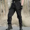 Männer Hosen Schwarz Taktische Militärische Herren Casual Cargo Camouflage Arbeits Hosen Kampf Armee Jogginghose Männer Airsoft Pantalones 221202