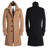 Misturas de l￣ masculina S9XL Fashion Corean Version Men's Woolen Casual Wear Casual Size Windcoat quente 221201