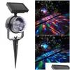 Solar Garden Lights Rotating Lamp RGB Crystal Magic Ball Disco Stage Christmas Party Outdoor Lawn Laser Projector Light Dhuwe