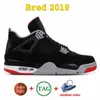 Jumpman 4 Black Cat 4S Mens Basketball Shoes University Blue Red Thunder White Oreo Lost en Found 1 1S Bred Patent UNC Hyper Royal Shadow Sports Women Sneakers maat 13