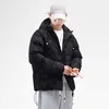 Men's Down Parkas Fashion Starry Sky Print Hooded Jacket Thicken Loose Cotton Korean Clothes Mens Winter s and Coats 221201