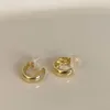 Backs Earrings Korean Gold Silver Color C Shaped Ear Clips Without Piercing Earring For Women Girls Fashion Simple Cuff Wedding Jewelry