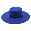 Berets Women's Cap Hats Spring Autumn 2022 Fashion Bowler Hat Felt Chapel Beach Men's Panama Elegant Wedding Picture Gentleman