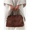 Designer Bags Leather THE ROW Margaux handbag Leather commuter bag Cow leather Tote travel shoulder light luxuryClassic tote bag 99