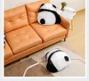 Almohada Cute Panda Pillows 52x56cm Fur S para sala de estar Sofá cama decorativo Negro Forma blanca