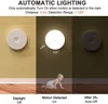 Night Lights Motion Sensor Indoor-LED Light With Adhesive Pad & Magnetic Stick-Anywhere Wireless Closet USB Rechargeable