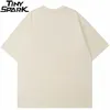 T-shirts pour hommes 2022 Hommes Hip Hop T-shirt Streetwear Ombre Lettre Imprimé T-shirt D'été À Manches Courtes T-shirt Harajuku Coton Casual Tops Tees T221202