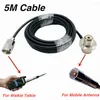 Walkie Talkie 1 Set Nagoya NL-770S Antenna 5M Coaxial Cable Four Fine Copper Connector Adapter Stainless Steel Clip Mount