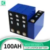 3,2 V 100 AH Lifepo4 Batterie wiederaufladbare Batterie Pack Grade A Lithium-Eisen-Phosphat-Zelle für Boote RV Vans Camper 12 V 24 V 48 V