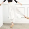 Abbigliamento da palco Pantaloni da palazzo in lino di cotone per danza del ventre per adulti Pantaloni a gamba larga a 2 strati Costume per donne Abiti da ballo Ballerino