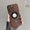 Luxury Leather Magnetic Phone Cases Wireless Charging For iPhone 14 Pro Max Plus iPhone14 13 12 11 Shockproof Camera Lens Protective TPU Frosting Cover