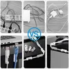 Transparent 20 Pcs Cable Clips Electronics Organizer Drop Wire Holder Cord Management Self-Adhesive Manager Fixed Clamp Wire Winder