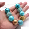 Pendentif Colliers Enfants Mignons Réglable Corde Collier De Mode Filles Chunky Perles Enfant Bijoux Faits À La Main Style Charmant Drop Delivery Dhlfg