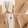 Men's Jackets Mens and Coats Retro Style Suede Leather Men Motorcycle Fur Lined Warm Coat Winter Velvet Overcoat 221201