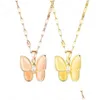 Подвесные ожерелья ins fashion simple lovely prette diamond butterfly Ожежее