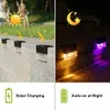 Dekoracje ogrodowe LED Solar Fence Light RGB Schody Lampa LED na zewnątrz na podwórko Deck Deck Deck 221202