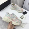 Designer Rhyton Schoenen Sneakers Trainers Platform Sneaker Mondschoen Vintage Chaussures Aardbei Muis Met Doos Heren Dames