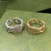 Fashion Designer Gold Ring For Women Gift Stones Trend All match Jewelry Supply