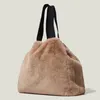 Avondtassen mode pluche oversized dames handtas ontwerper winkelen faux bont schoudertas dames winter zachte tote vrouw