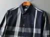 Mäns casual skjortor Autumn Long Sleeve Large Size Formell skjorta Plaid Collar Button Up Shirtmen's#35281w